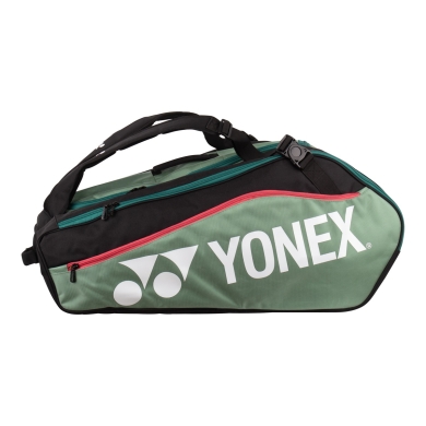 Yonex Racket Bag Club Line (Racket Bag, 3 Main Compartments) 2024 Moss Green/Black 12 Pack